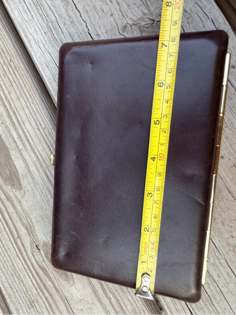 Vintage Abas‎ Brown Lamb Leather Wallet with Subtle Logo